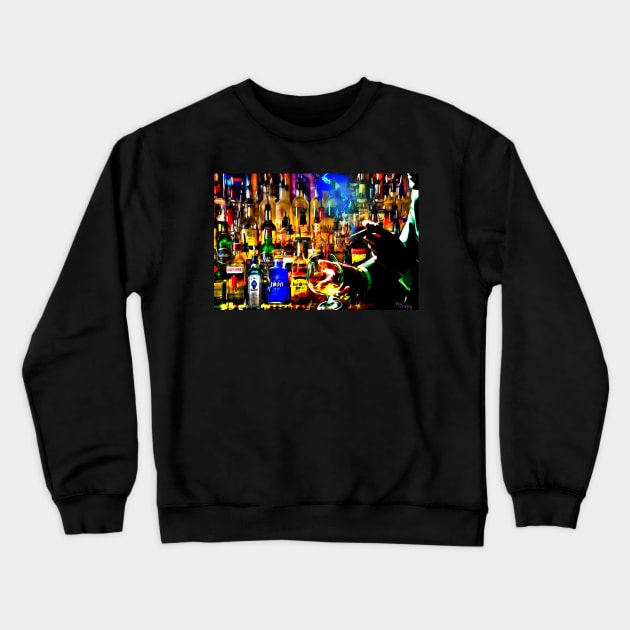 Cigar bar Crewneck Sweatshirt by mursart68